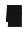 Faliero Sarti Seimanda Scarf With Metallic Weave Accessories In Black