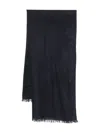 Faliero Sarti Kundy Sequin-embellished Wool Scarf Accessories In Blue