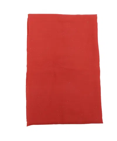 Faliero Sarti Sequins Decorative Scarf In Red