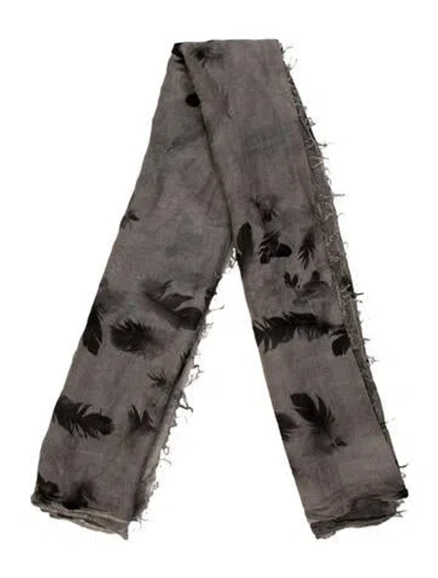 Pre-owned Faliero Sarti Silk Printed Scarf In Multi
