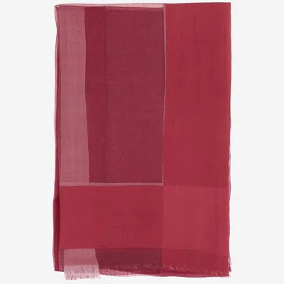 Faliero Sarti Silk Scarf In Burgundy