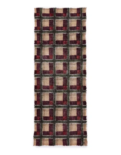 Faliero Sarti Stylish Multicolor Scarf For Men - Fw25 Collection In Brown