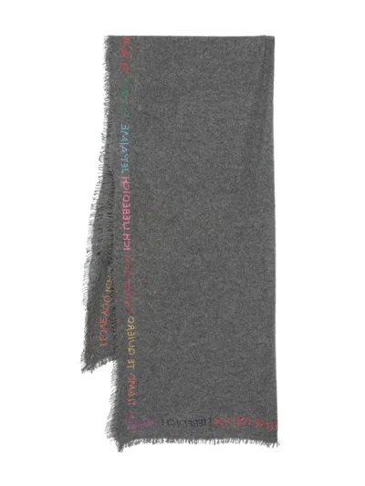 Faliero Sarti Te Quiero Scarf In Gray