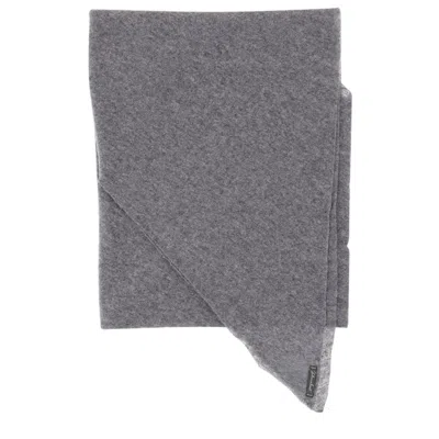 Faliero Sarti Triangular Cashmere Scarf With Refined Finish In Gray