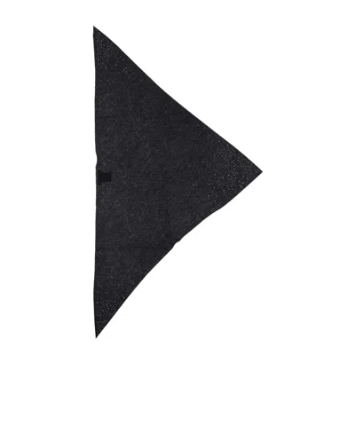 Faliero Sarti Triangular Scarf In Black