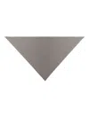 Faliero Sarti Triangular-shape Cashmere Scarf In Gray