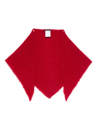 Faliero Sarti Triangular-shape Scarf In Red