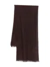 Faliero Sarti Virgin Wool Blend Scarf In Red
