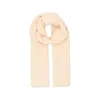 Faliero Sarti White Wool Scarf In Neutral