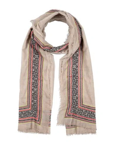 Faliero Sarti Woman Scarf Beige Size - Cotton, Polyester