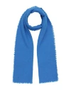 Faliero Sarti Woman Scarf Blue Size - Virgin Wool, Cashmere, Polyamide
