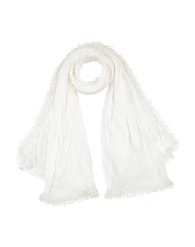 Faliero Sarti Woman Scarf Ivory Size - Modal, Cotton, Polyamide In White