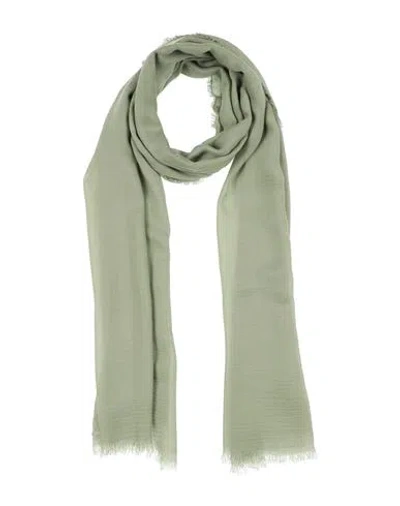 Faliero Sarti Woman Scarf Sage Green Size - Modal, Cashmere