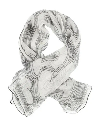Faliero Sarti Woman Scarf White Size - Cotton, Modal, Cashmere