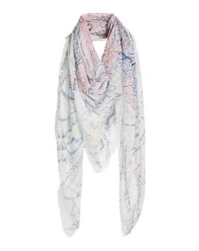 Faliero Sarti Woman Scarf White Size - Modal, Cashmere