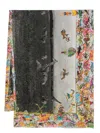 Faliero Sarti Women's Scarf With Giraffe And Zebra Print In Multi