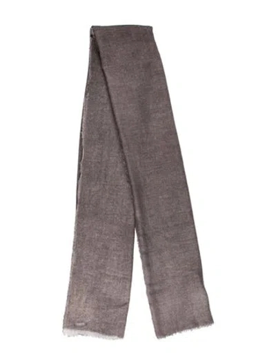 Pre-owned Faliero Sarti Wool Scarf In Gray