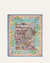 Faliero Sarti Milano Silk Blend Rectangular Stole In Multi