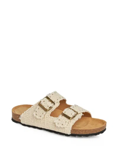Faliero Sarti X Taji Ciabatta Summer Sandals In Neutral