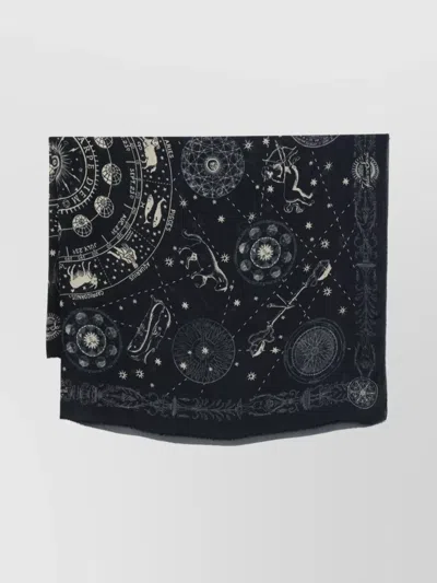FALIERO SARTI ZODIAC PATTERN RECTANGULAR SCARF