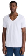 FALKE 2-PACK COTTON V-NECK TEE WHITE