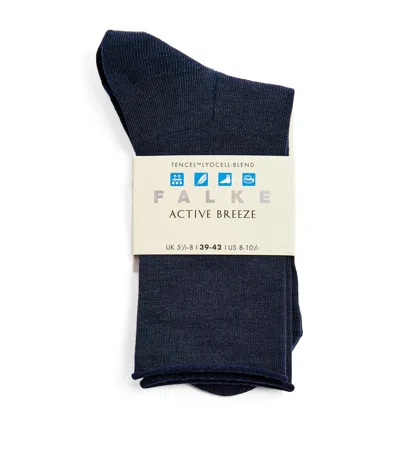 Falke Active Breeze Ankle Socks In Navy