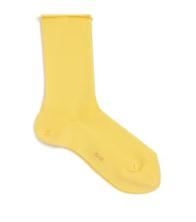 Falke Active Breeze Ankle Socks In Yellow