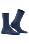 Falke Active Breeze Crew Socks In Navy Melange