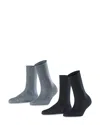 Falke Active Breeze 2-pack Socks In Black/light Grey