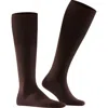 Falke Airport Merino Wool Blend Knee High Socks In Brown