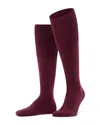 Falke Airport Merino Wool Blend Knee High Socks In Barolo