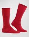 Falke Airport Wool Blend Socks In Dark Grey