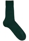 Falke Airport Wool-blend Socks In Green