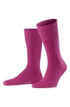 Falke Airport Wool Blend Socks In Pink