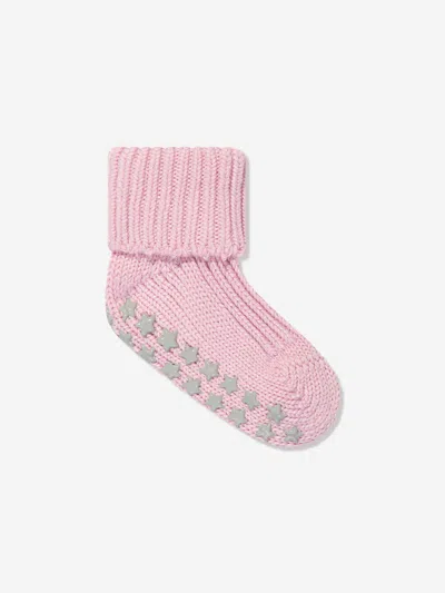 Falke Baby Girls Cotton Catspads House Socks In Pink