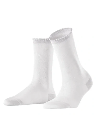 Falke Bold Dot Sustainable Cotton Socks In White