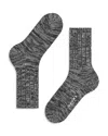 Falke Brooklyn Cotton Blend Boot Socks In Black