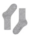Falke Men's Brooklyn Rib-knit Cotton Socks In Metal Grey