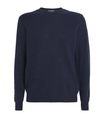 Falke Cashmere Crew-neck Sweater In Navy