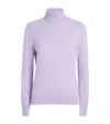 Falke Cashmere Pure Rollneck Sweater In Purple