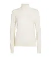 Falke Cashmere Pure Rollneck Sweater In White
