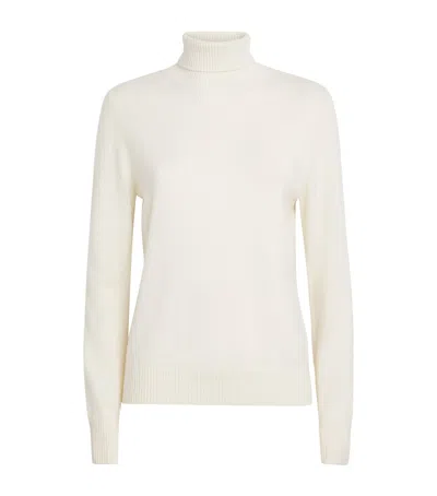 Falke Cashmere Pure Rollneck Sweater In White