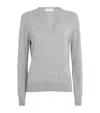 Falke Cashmere Pure V-neck Sweater In Gray