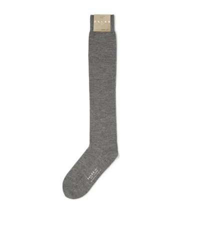 Falke Cashmere-rich No. 1 Knee-high Socks In Grey