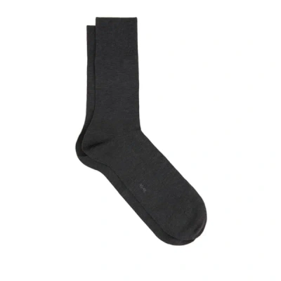 Falke Camouflage-print Mid-calf Cotton-blend Socks In Black