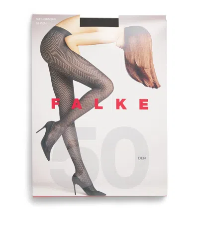 Falke Chevron 50 Tights In Black