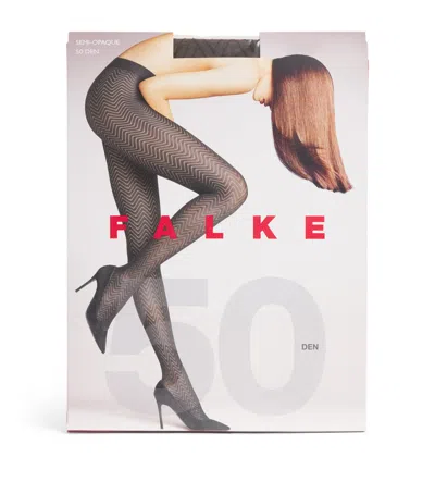 Falke Chevron 50 Tights In Black