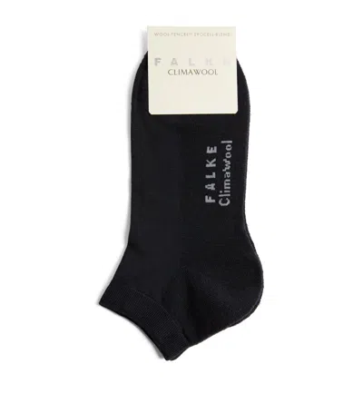 Falke Climawool Ankle Socks In Navy