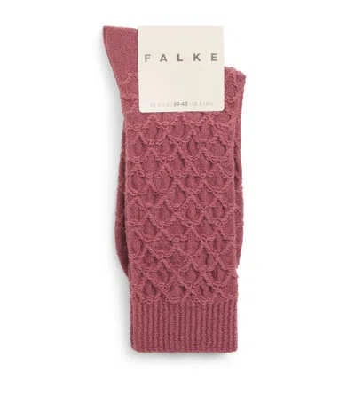 Falke Colossal Nest Socks In 8936 Roan Rouge