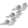 Falke Cool Kick 3-pack Sneaker Socks In Gray